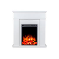 KAMIN - 98 x 24 - glas - weiß Vesuvia - Weiß, Glas (98/102.5/24cm) - Vente-Unique