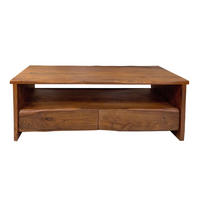 COUCHTISCH DAHLIA - Braun/Naturfarben, Akazienholz/Holz (70/130/45cm) - SAM