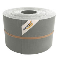 SICHTSCHUTZSTREIFEN DELUX-P Sichtschutzrolle Wabenstruktur Steingrau 50m - Graubraun, Kunststoff (5000/19cm) - ZAUN|ZU