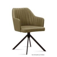ARMLEHNSTUHL (8er-Set) Durva 58x81x60 Schwarz/Olivgrün - Schwarz/Olivgrün, Kunststoff (60/81/58cm) - 58aufmkessel