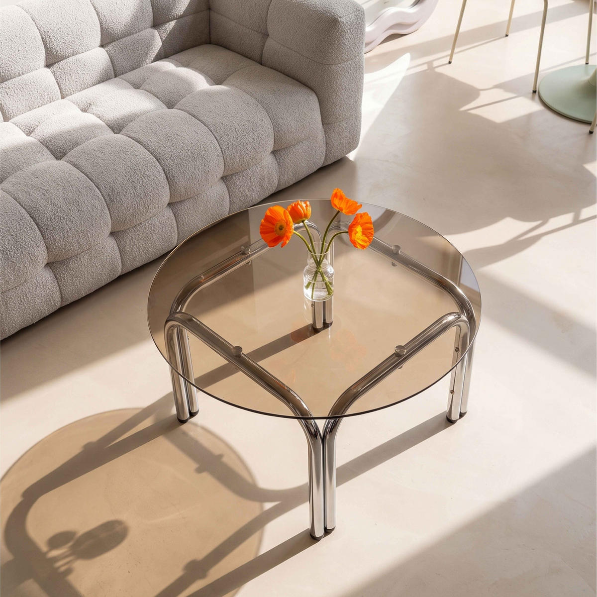 COUCHTISCH, Braun - Braun, Glas (70/70/41cm) - Oviala