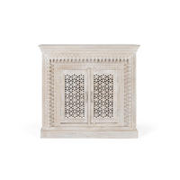SIDEBOARD aus gealtertem weißem Mangoholz - Perlmutt, Holz (40/100/110cm) - Giner y Colomer