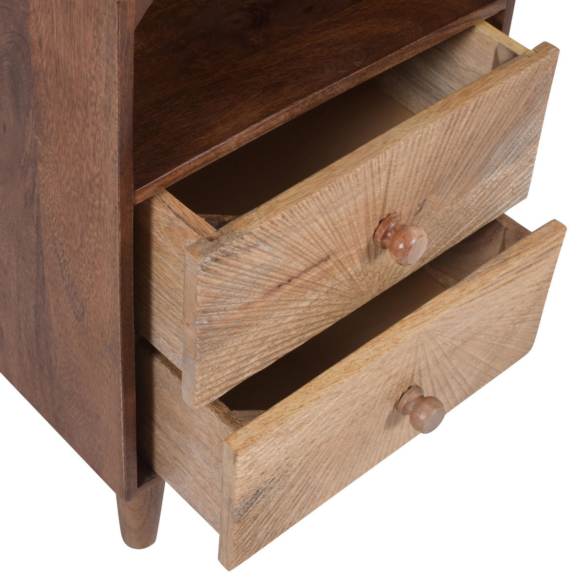 NACHTTISCH Rechteckig Braun 35 x 30 x 58 cm - Braun, Holz (35/58/30cm) - Nordlys