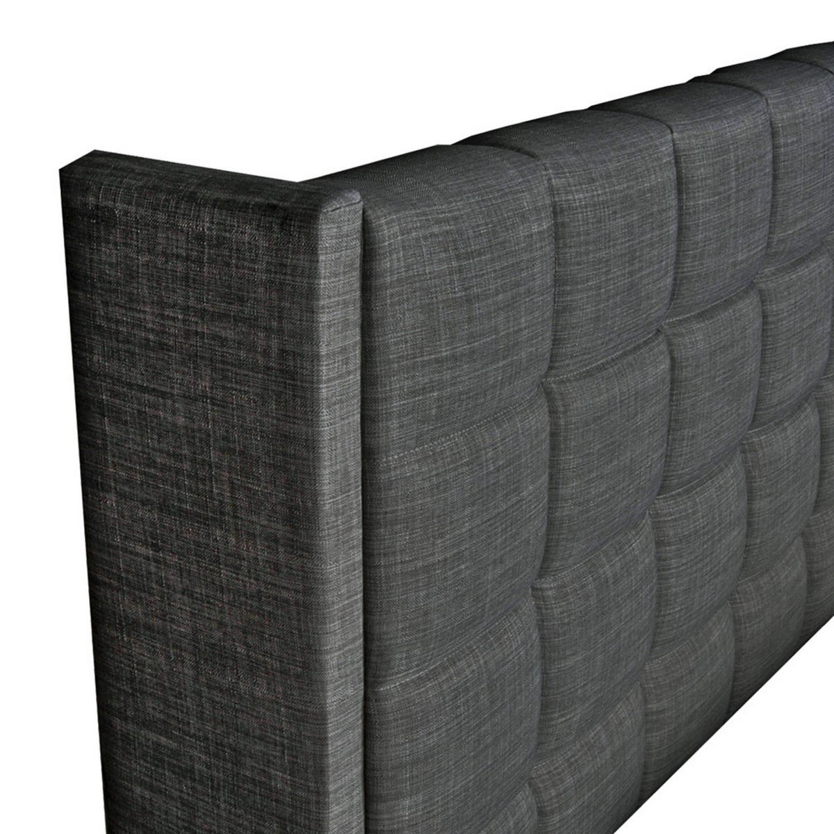 BETTKASTEN WEMBLEY mit Lattenrost/ Bett 160x200 - Dunkelgrau - Anthrazit, Holzwerkstoff (160/200cm) - Weber Industries