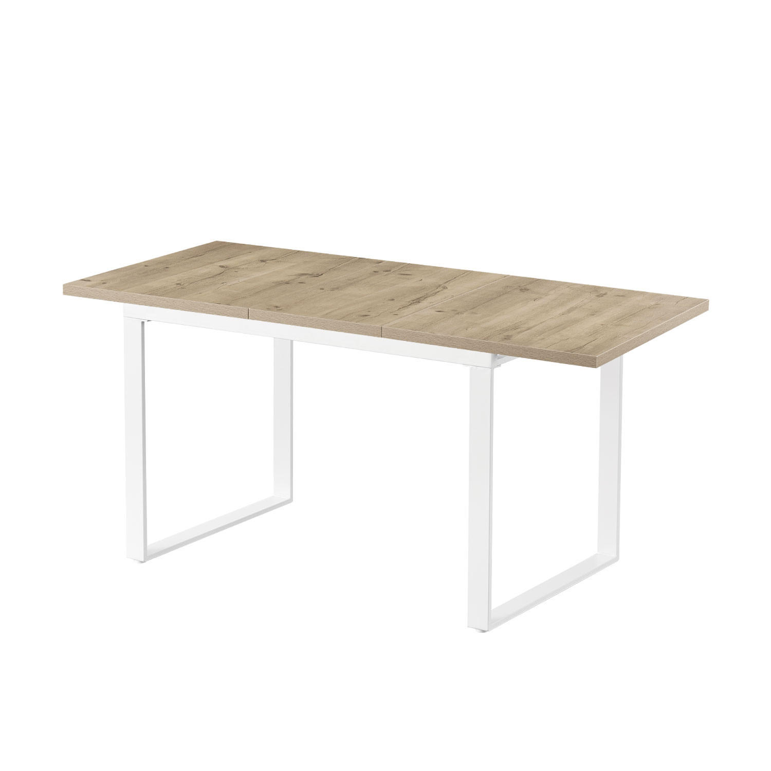 ESSTISCH LEVIN 120-160/80/76 cm Sandeiche - Sandfarben, Holz (80/120/76cm) - B&D Home