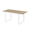 ESSTISCH LEVIN 120-160/80/76 cm Sandeiche - Sandfarben, Holz (80/120/76cm) - B&D Home