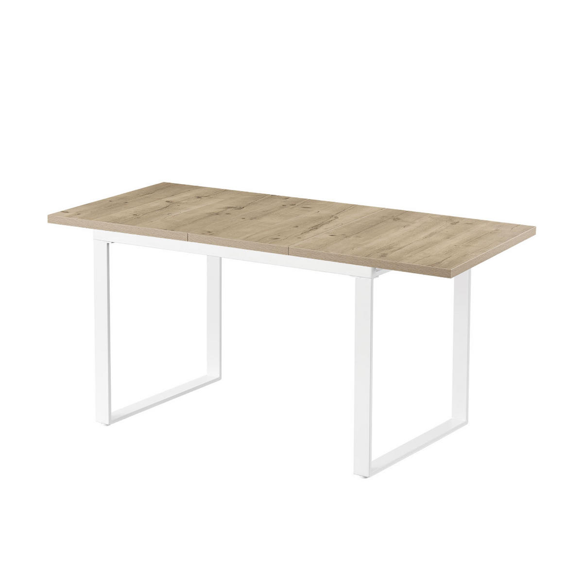 ESSTISCH LEVIN 120-160/80/76 cm Sandeiche - Sandfarben, Holz (80/120/76cm) - B&D Home