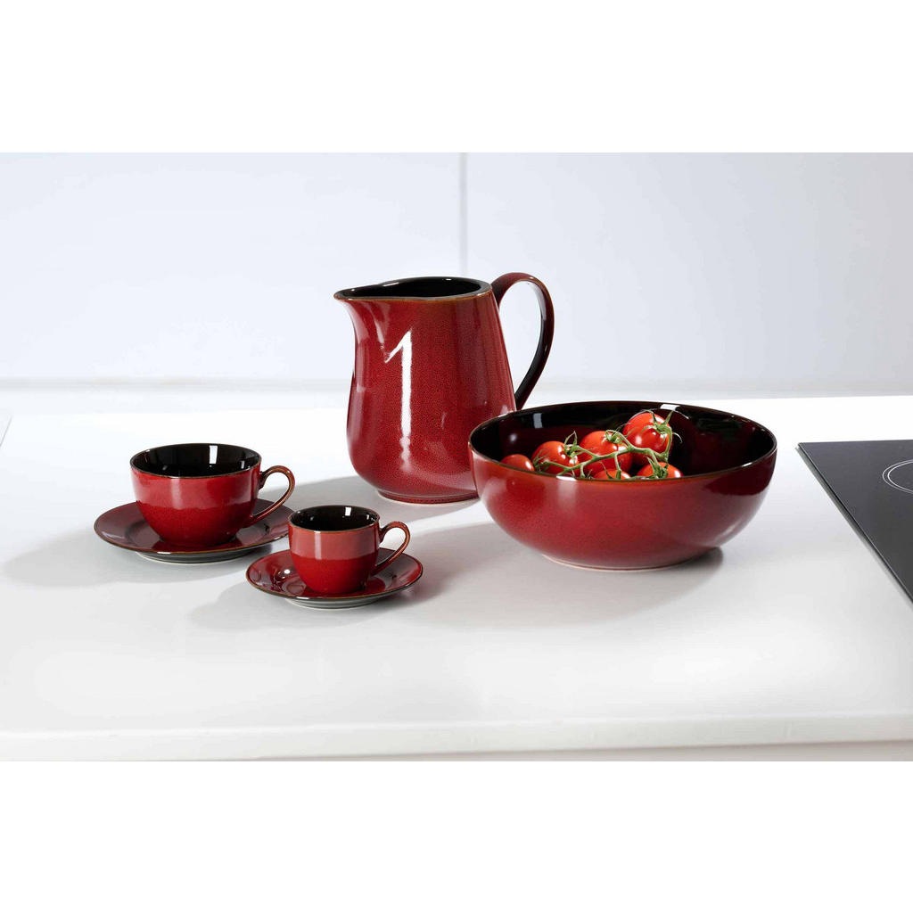Thumbnail - Ritzenhoff Breker Kaffeeservice, Rot, Keramik, Rund, 1x1x1 cm, Essen & Trinken, Geschirr, Geschirr-Sets, Kaffeeservice