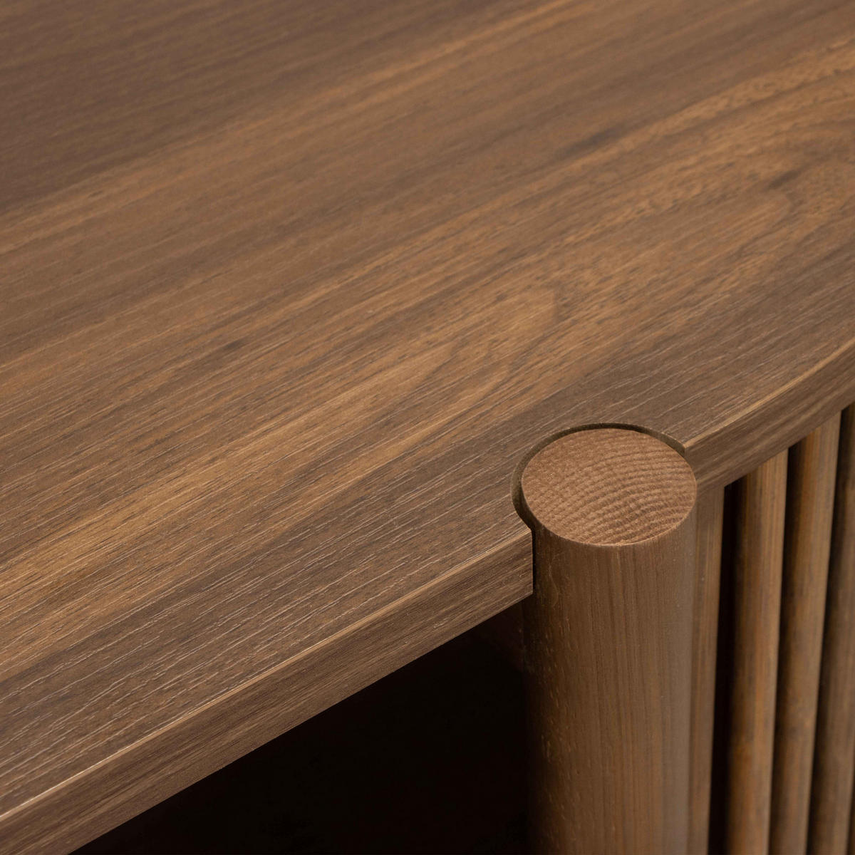 SIDEBOARD 160 cm, dunkles Holz - Braun, Holz/Holzwerkstoff (160/75/40cm) - Oviala