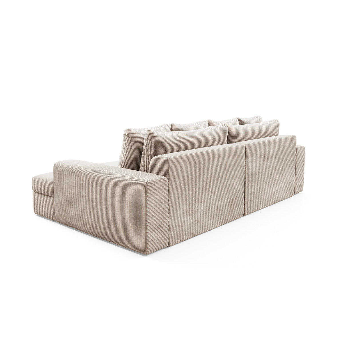 SOFA Paola 3 Sitzplätze Taupe - Taupe, Holz (272/86/167cm) - Petits-meubles