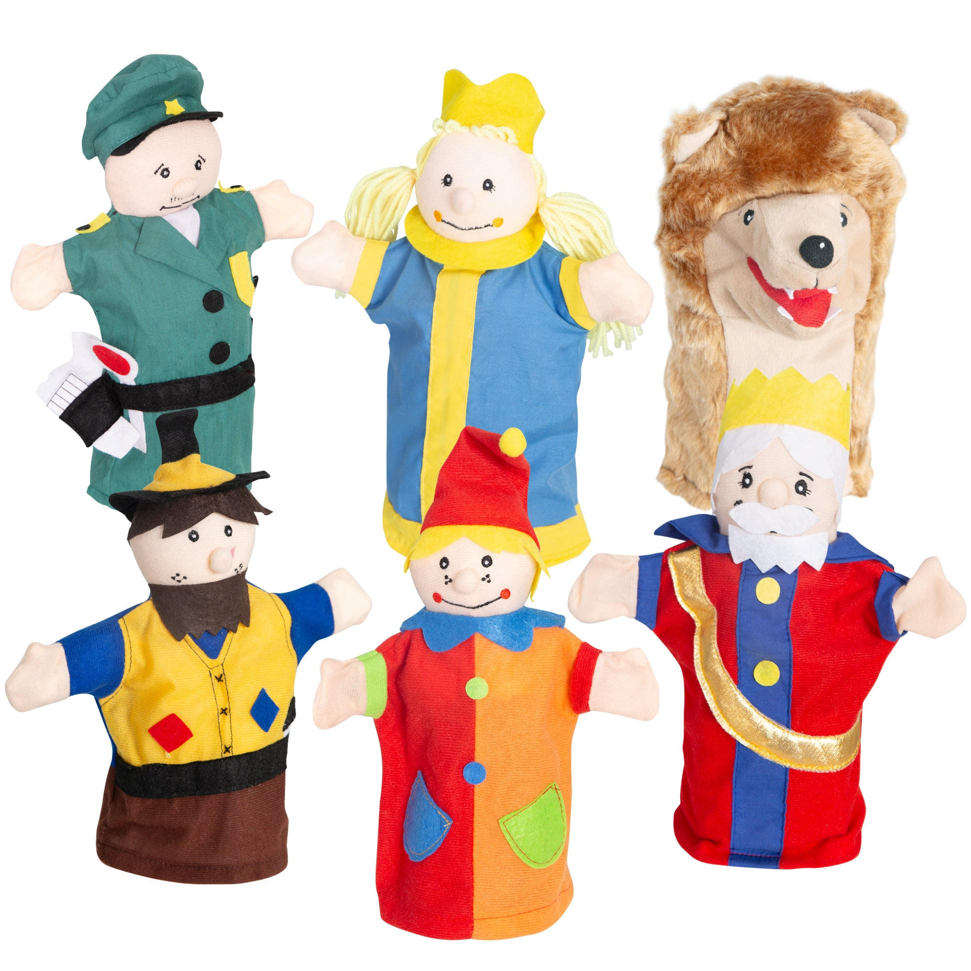 KASPERFIGUREN 6-teilig - Multicolor, Textil (23/6.5/28.5cm) - Roba
