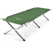 CAMPINGBETT 203/62/45 cm - Grün, Textil/Metall (203/45/62cm) - Outtec