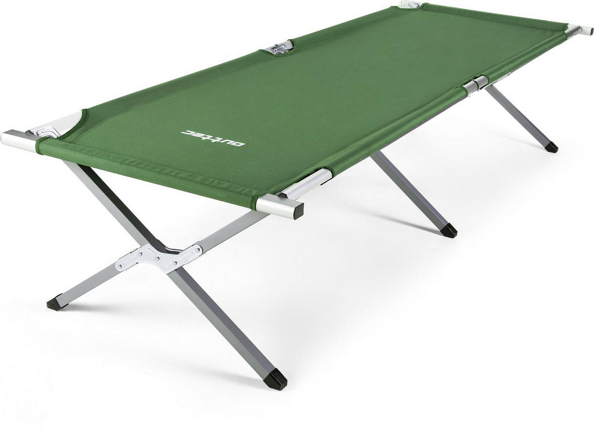 CAMPINGBETT 203/62/45 cm - Grün, Textil/Metall (203/45/62cm) - Outtec