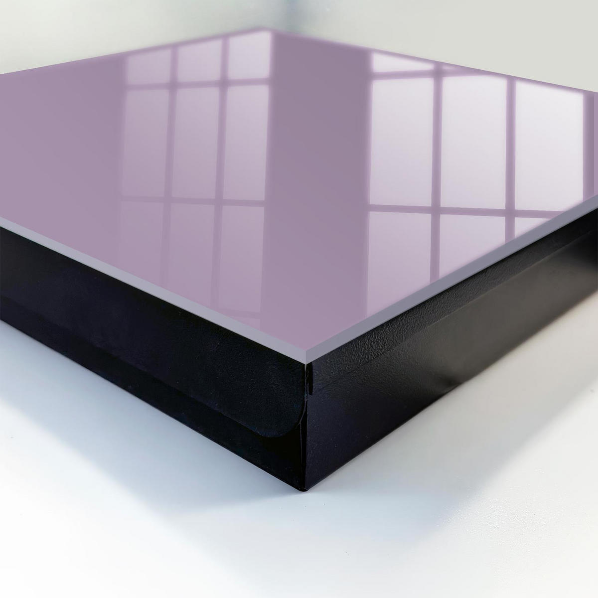 SCHLÜSSELBOX Schwarz 30x30 cm- Türöffnung nach rechts - Fliederviolett - Lila, Metall (30/30/5cm) - TULUP