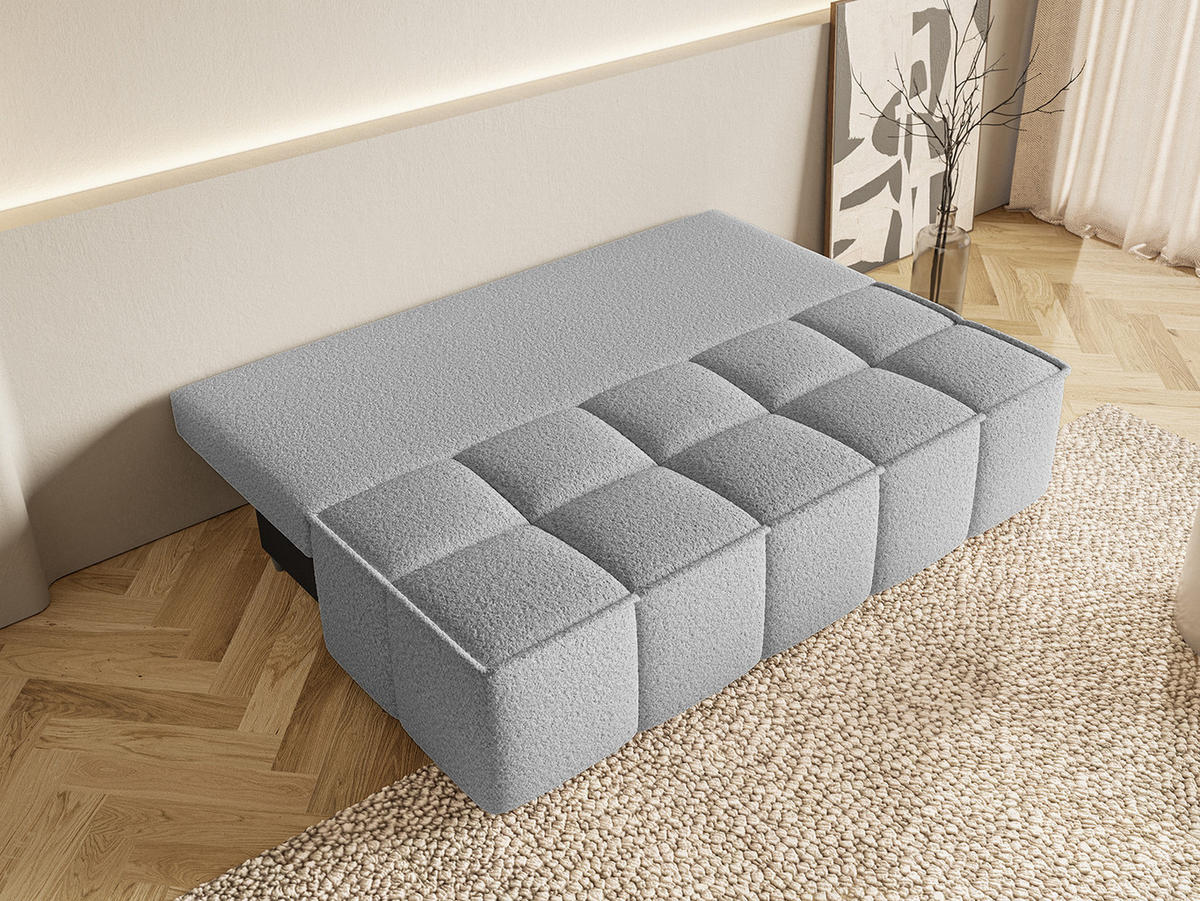 SOFA Miia mit Schlaffunktion, Hellgrau - Hellgrau, Textil (196/90/85cm) - Fedve