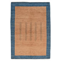 GABBEH-TEPPICH handgeknüpft Rizbaf Braun 190/131 cm Schurwolle - Braun, Textil (131/190cm) - Looma