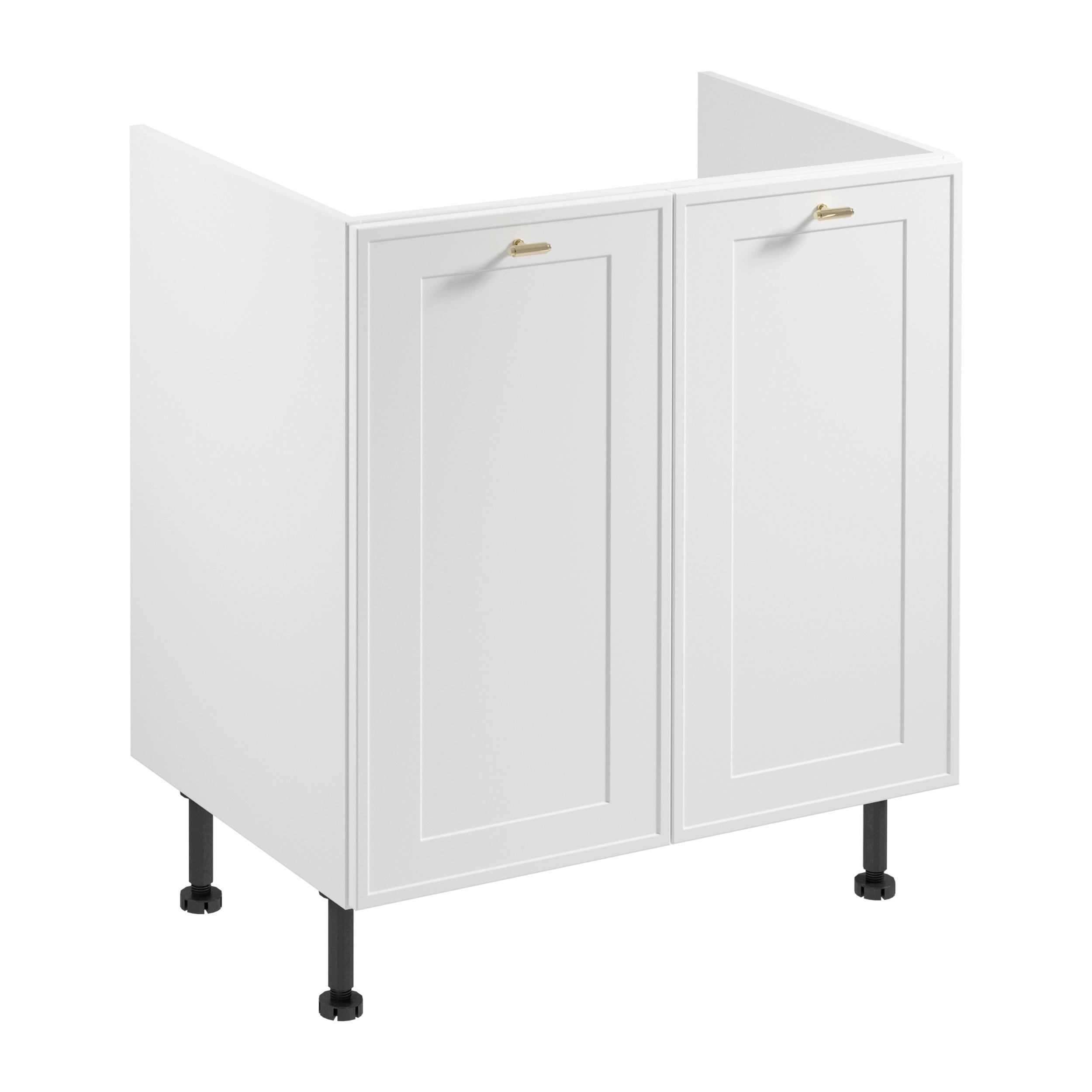 Royal24_Markt Spülenunterschrank Weiß 80x87x52 cm