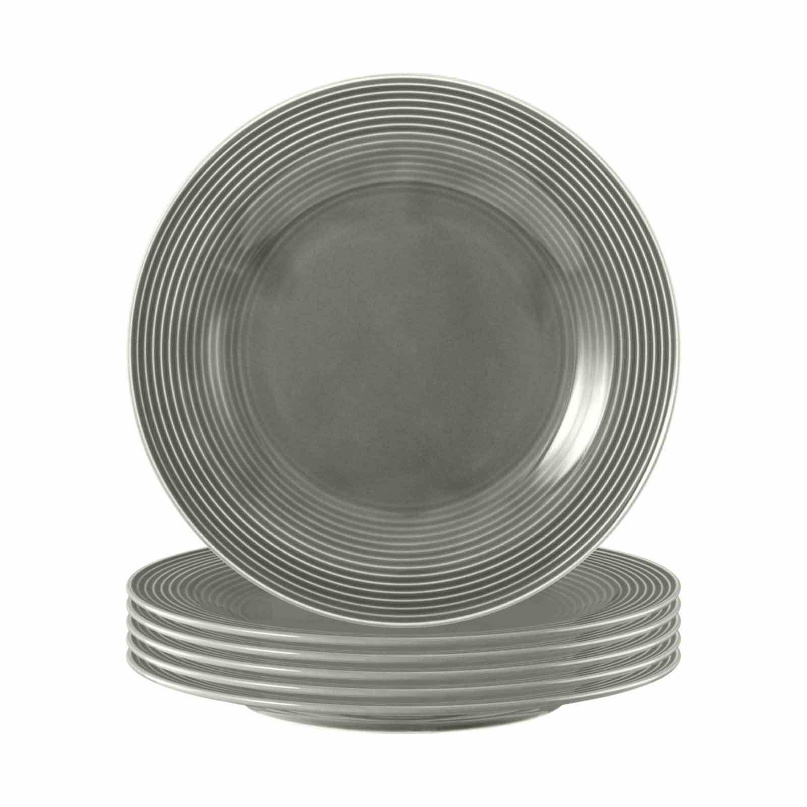 FRÜHSTÜCKSTELLER Beat Color Glaze Perlgrau ø 23,3 cm 6er Set - Grau, Keramik (23.3cm) - Seltmann Weiden