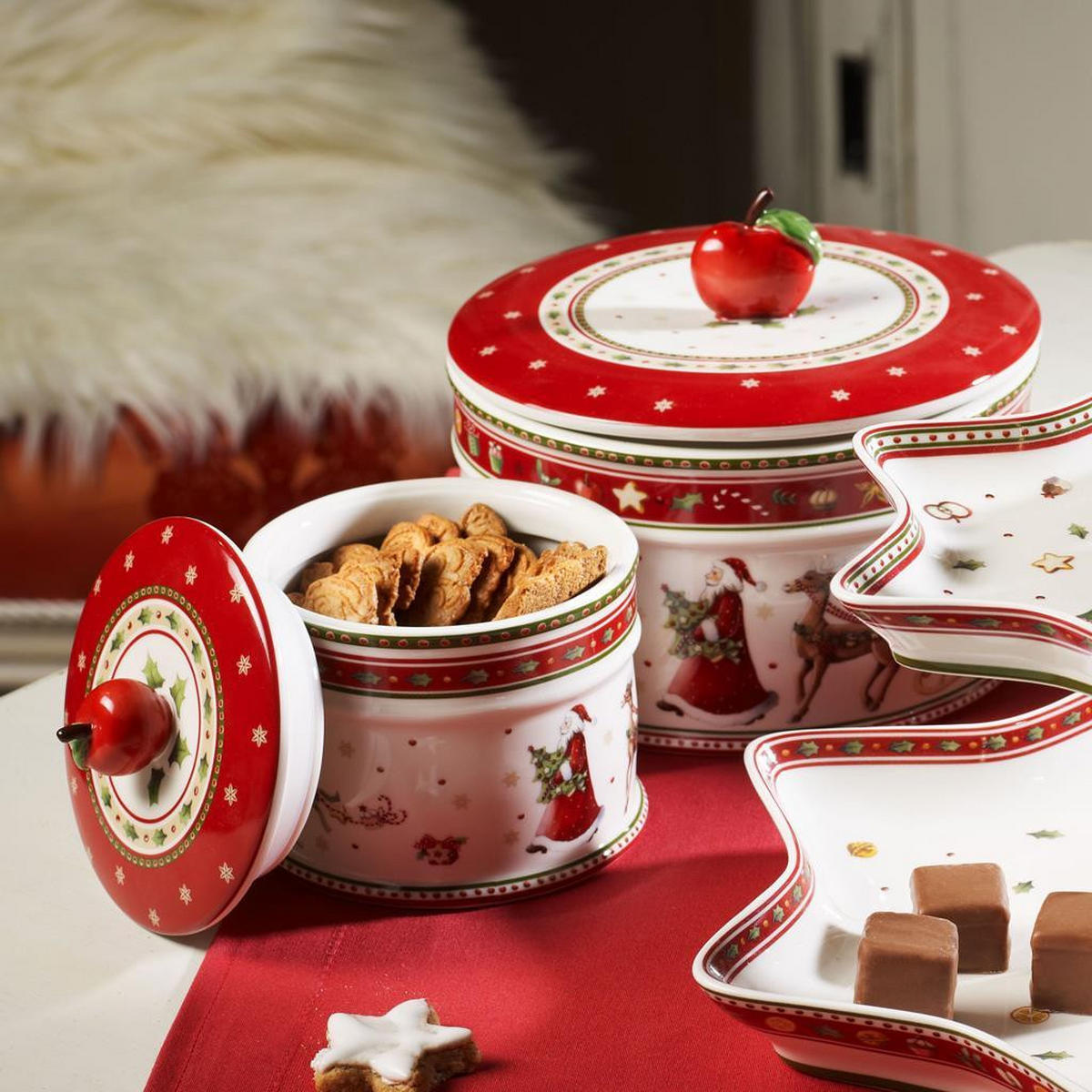 GEBÄCKDOSE Winter Bakery Delight bunt ø 17,3 cm - Multicolor, Keramik (17.3/14.1/17.3cm) - Villeroy & Boch