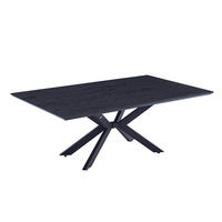 ESSTISCH ECKIG AVENCIA - Dark Oak, 200 x 120 cm - Schwarz, Holz (200/120/76cm) - Home Deluxe