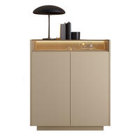 HOCHKOMMODE Dunkelbeige TULUM - Beige, Holzwerkstoff (103/119/39cm) - Compleo24
