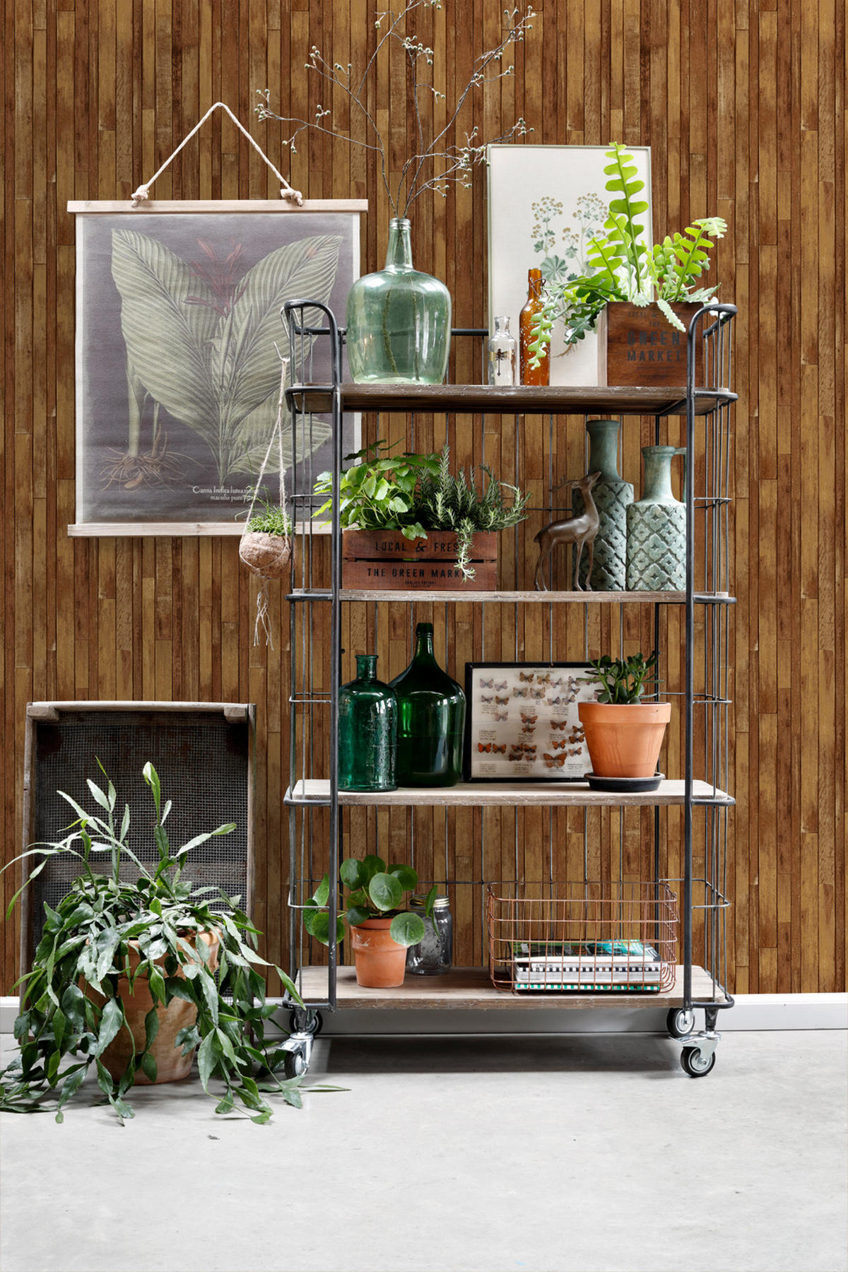 TAPETE Holz-Optik 53 cm x 10.05 m - Braun, Papier (53/1000cm) - ESTAhome