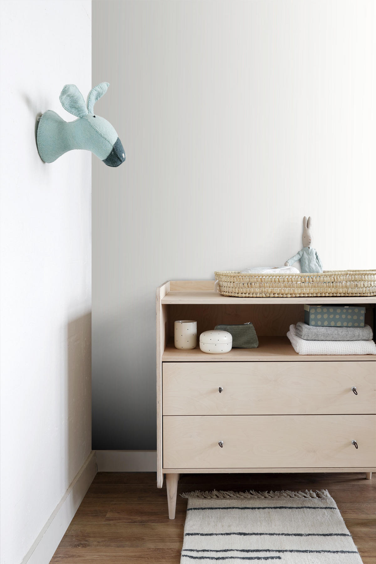 TAPETE feine Streifen 53 cm x 10.05 m - Weiß, Papier (53/1000cm) - Origin Wallcoverings
