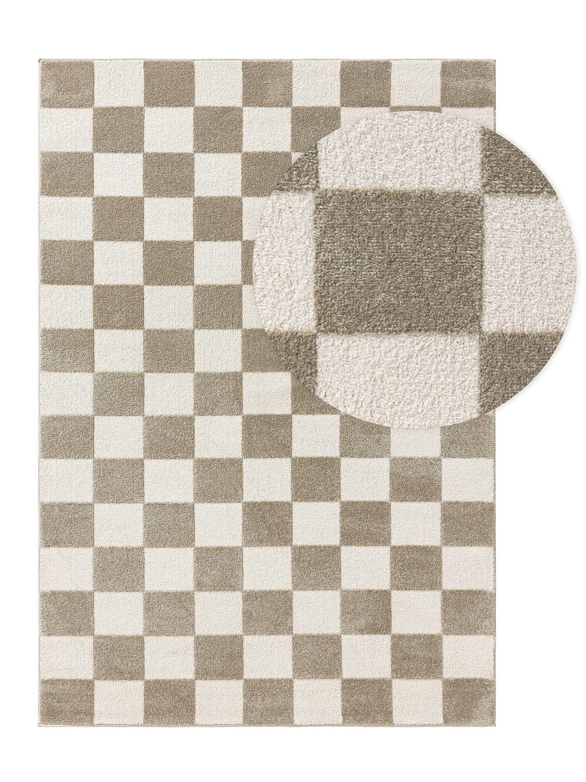 TEPPICH Marta Grün/Weiß 200x290 cm - Grün, Textil (200/290cm) - benuta Pop