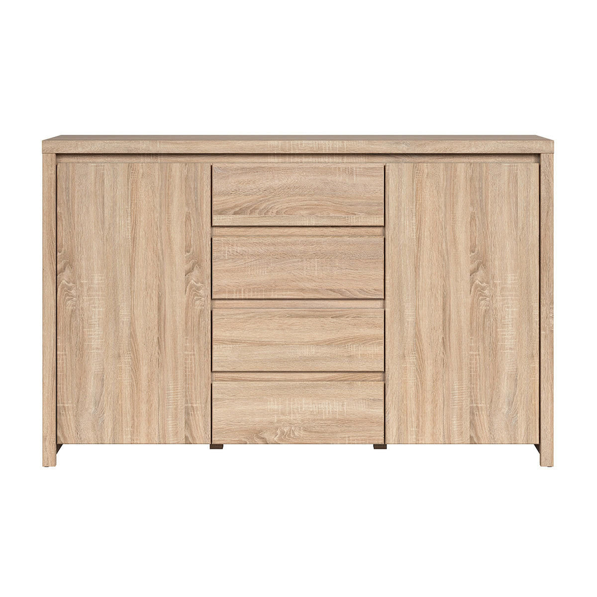 KOMODA Soren Drevo - hnedá, kompozitné drevo (143.5/92/40.5cm) - Petits-meubles
