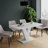 JEDÁLENSKÝ STÔL Fenaro Biela/biela - biela, kompozitné drevo (80/120/77.4cm) - Vicco