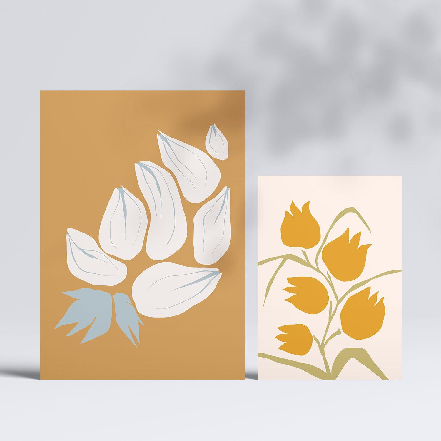 POSTER Set Mit 6 Flora Geht In Blume Zusammenfassung Ästhetische Dekorative Gemälde Für Ihr Wohnzimmer, Schlafzimmer, Zuhause A3 & A4 Rahmenlos - Klar, Papier (29/3cm) - Nacnic