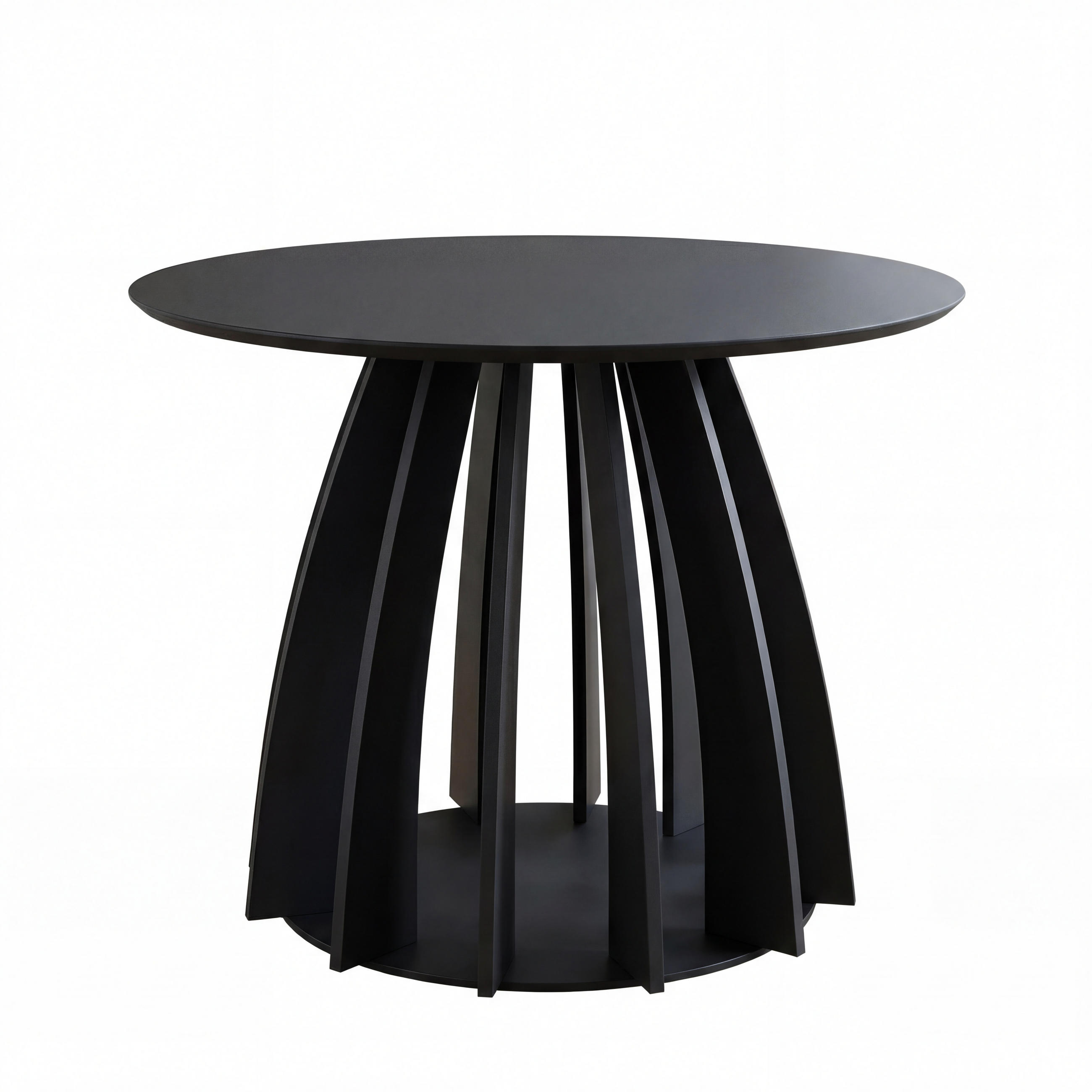 ESSTISCH VENO 100/76 cm Schwarz - Schwarz, Holzwerkstoff (100/100/76cm) - Idohome