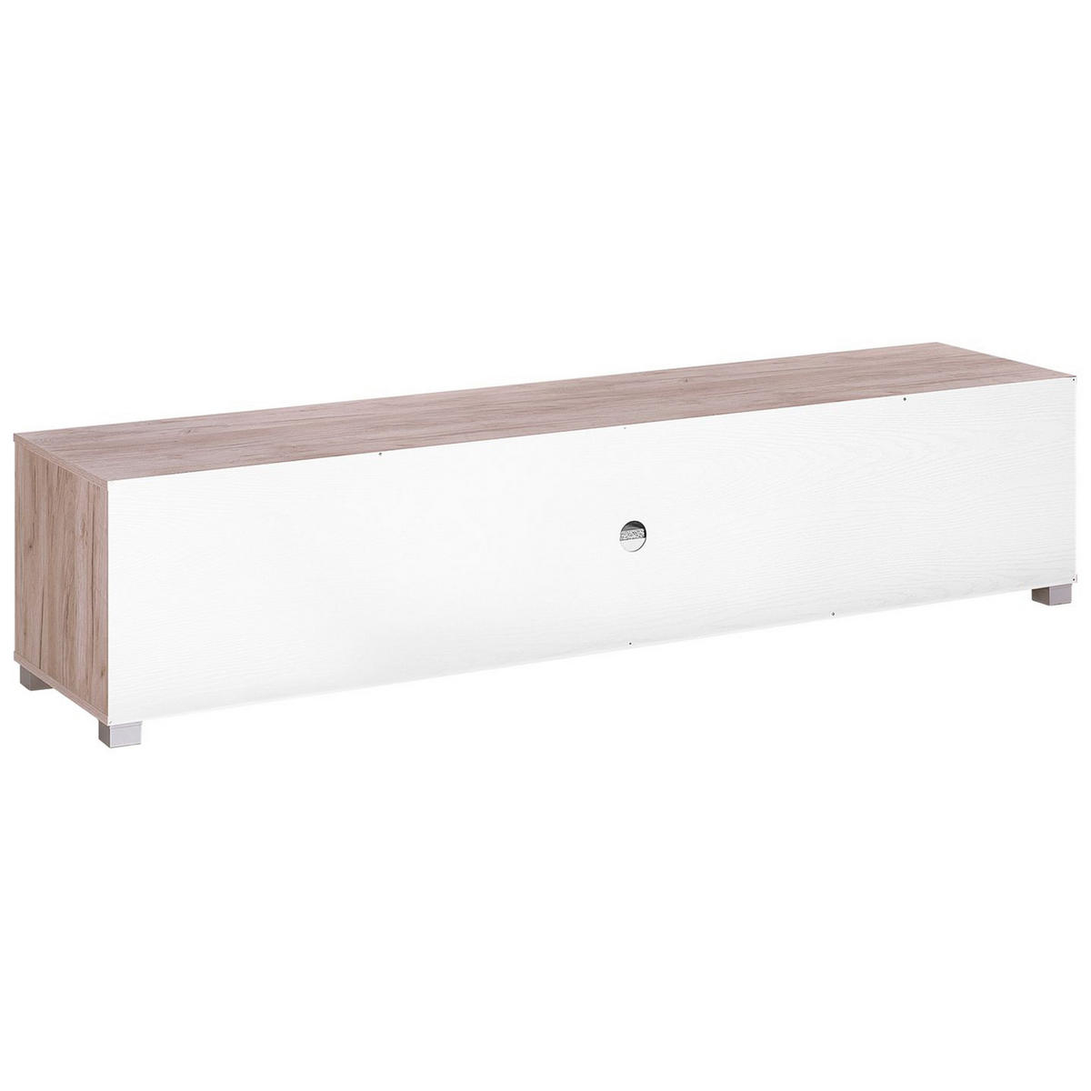 TV-MÖBEL Helleres Braun, Weiß LINCOLN 41/180/41 cm - Hellbraun, Holzwerkstoff (180/41/41cm) - Beliani