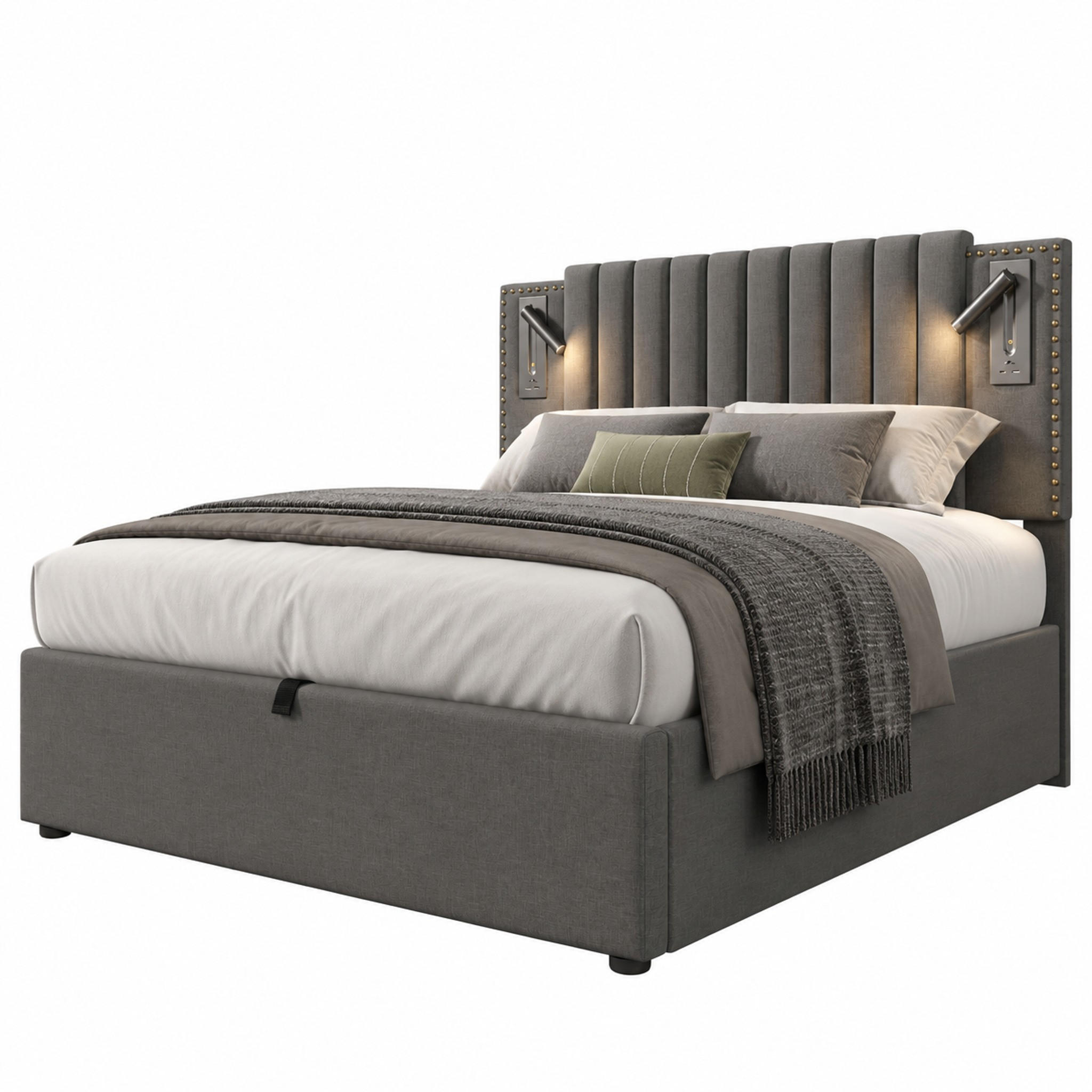Beauniv Bett Grau 160x200 cm