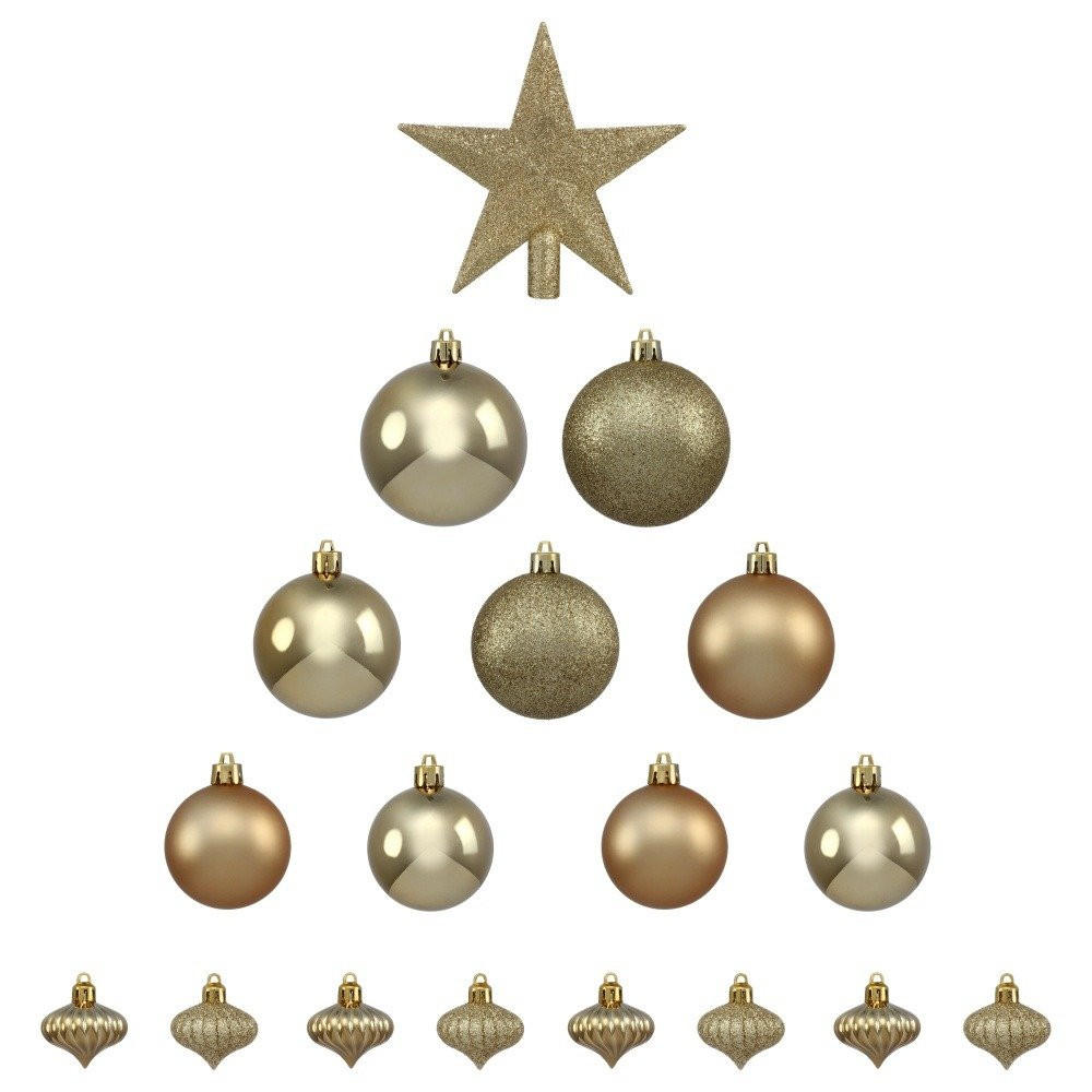 Fééric Lights and Christmas Christbaumkugel Gold 8x8x8 cm