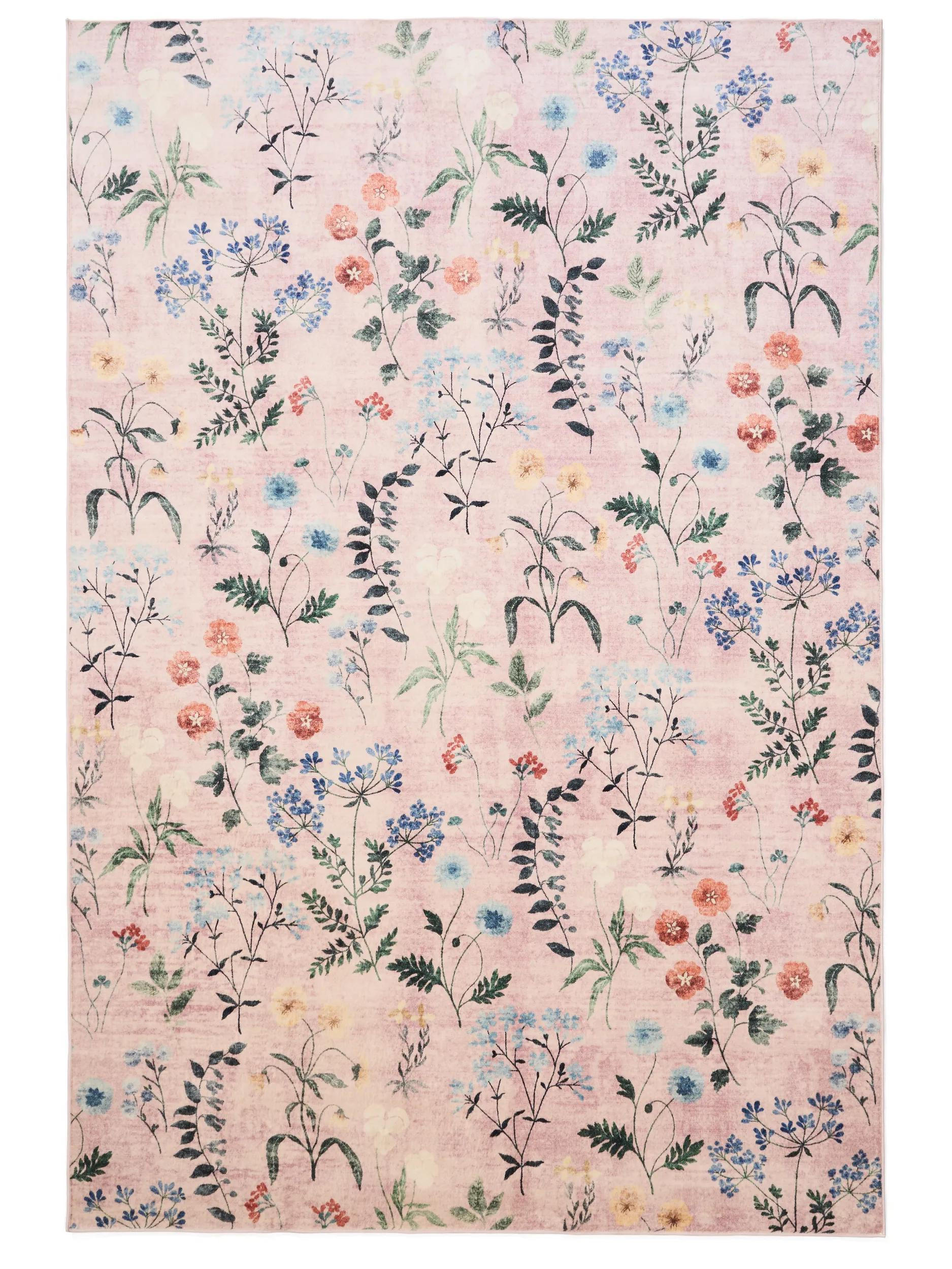 TEPPICH Milly waschbar Multicolor/Pink 200/300 cm - Pink/Multicolor, Kunststoff/Textil (200/300cm) - benuta