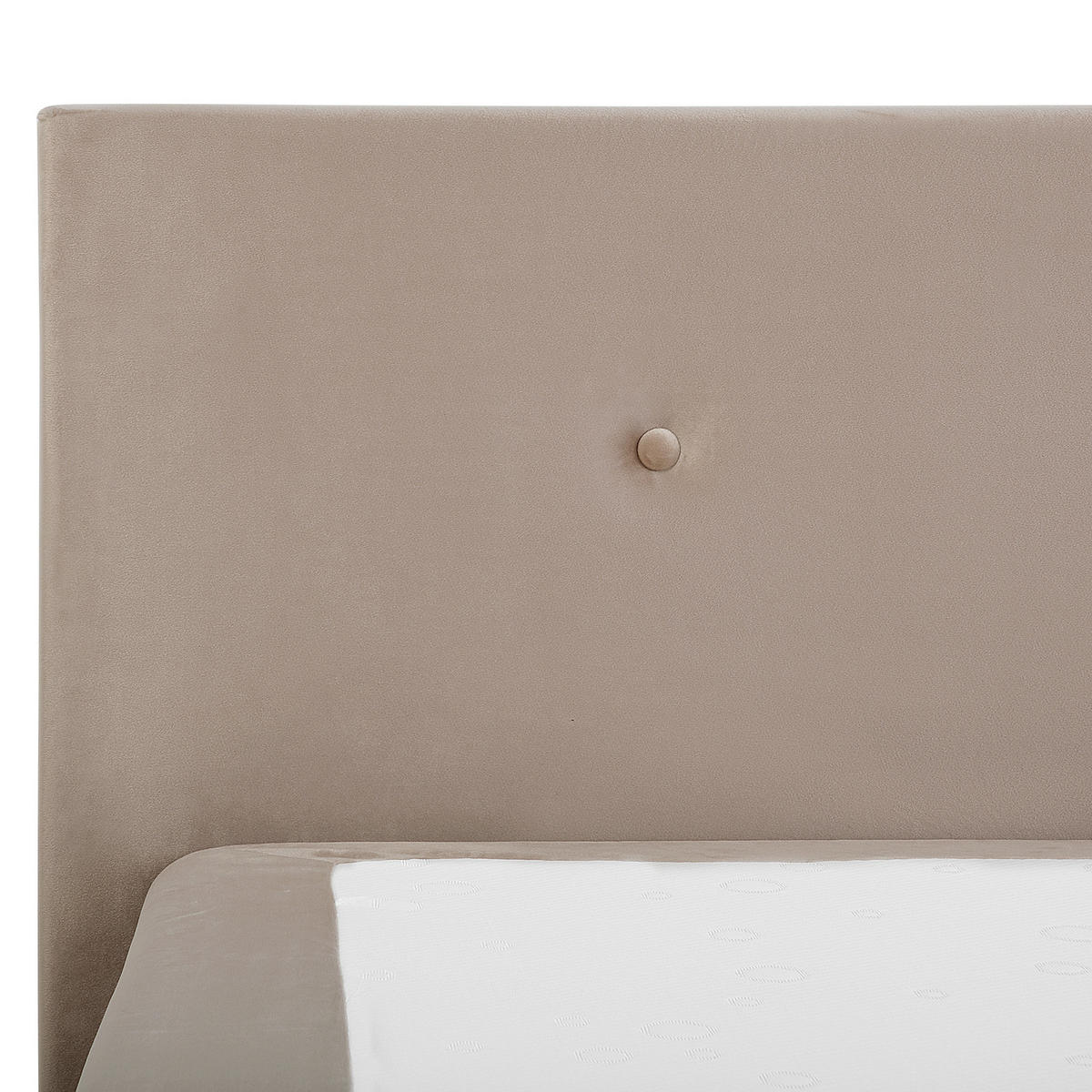 BOXSPRINGBETT 180/200cm Helles Beige Consul - Beige, Textil (180/200cm) - Beliani