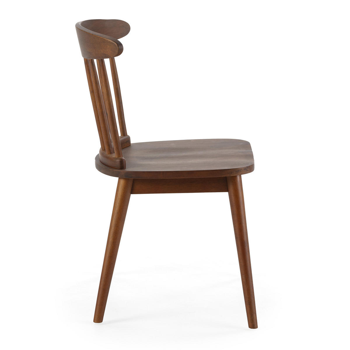 STUHL 2er-Set Ben aus Walnussholz - Walnussfarben, Holz (55/80/52cm) - VS Venta-stock