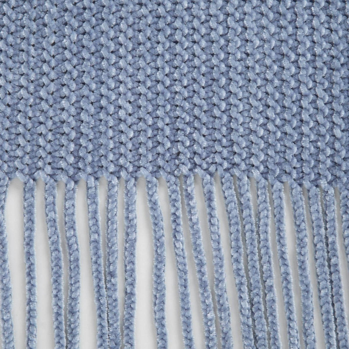 DECKE Chenille blau 130/170 cm - Blau, Textil (130/170cm) - Homla