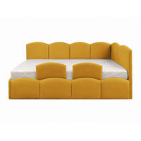 KINDERBETT TIM 90x200 rechts Honigfarbe mit Bettkasten & Rausfallschutz - Honig, Textil (90/200cm) - KS Home Concept