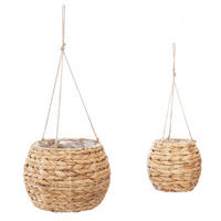 BLUMENTOPF Seegras 2er-Set - Braun, Naturmaterialien (26/20cm) - Atmosphera Createur d´interieur