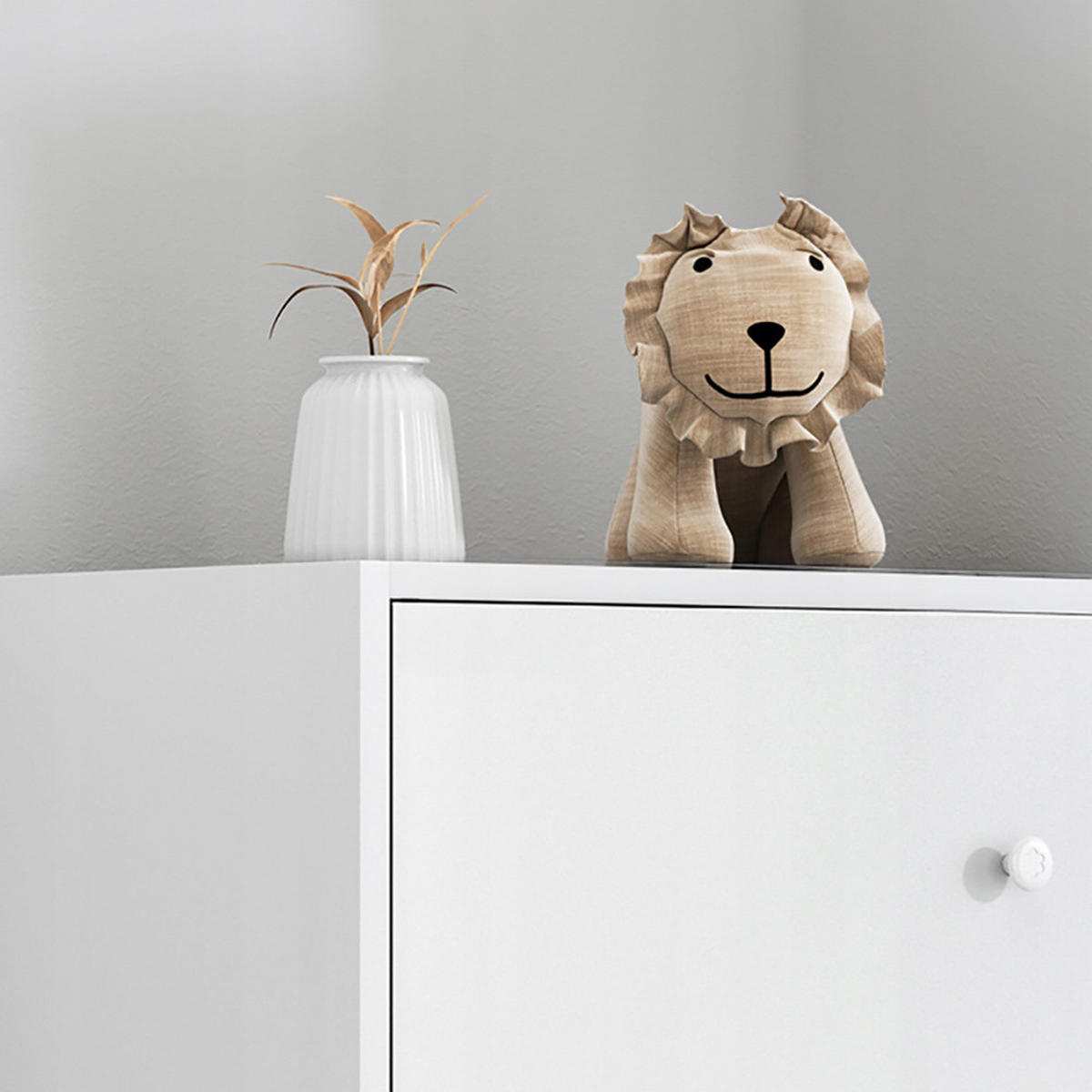 KOMMODE weiß 30/40/102 cm - Weiß, Holz (40/102/30cm) - Rebiko