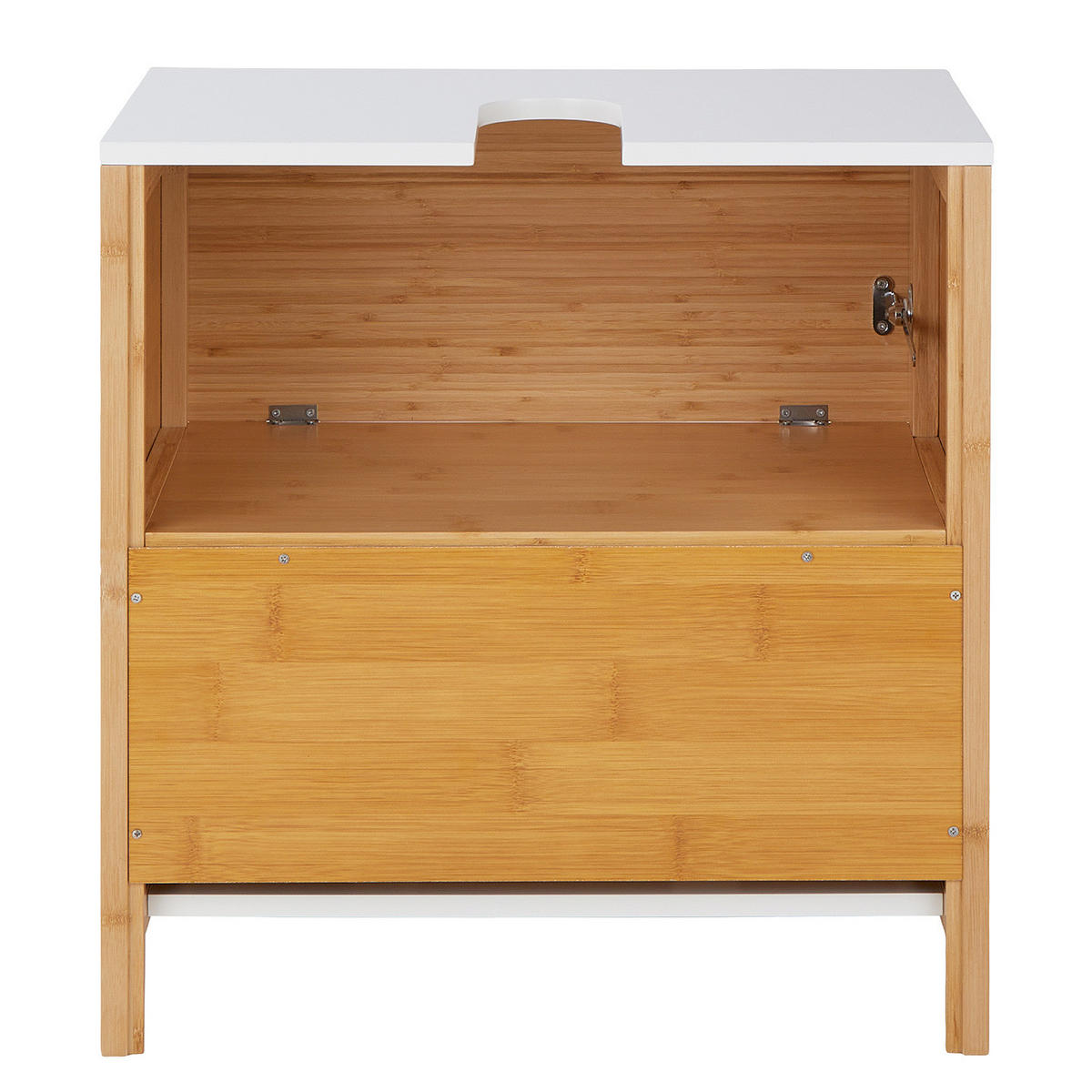 WASCHBECKENUNTERSCHRANK White Sands - Braun/Weiß, Holz (60/62/39cm) - Butlers