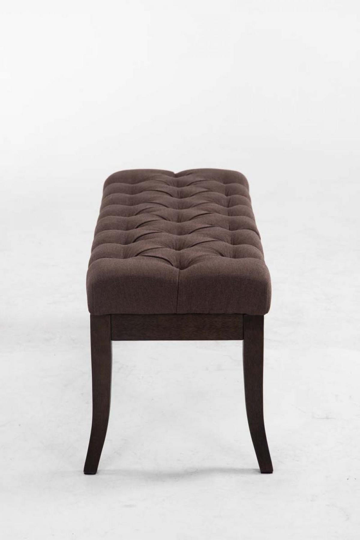 SITZBANK 100/38 cm Stoff Braun - Braun, Holz/Textil (100/46/38cm) - CLP