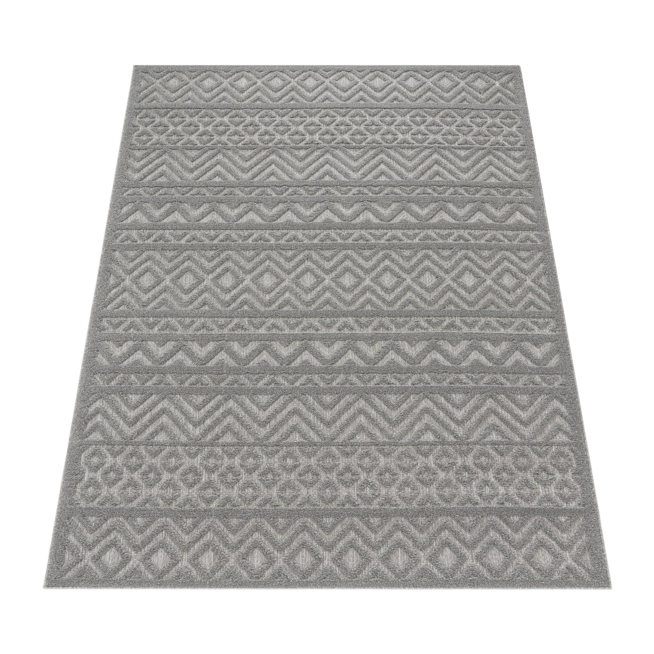 OUTDOORTEPPICH 80/150 cm Livorno 673 - Grau, Textil (80/150cm) - Paco Home
