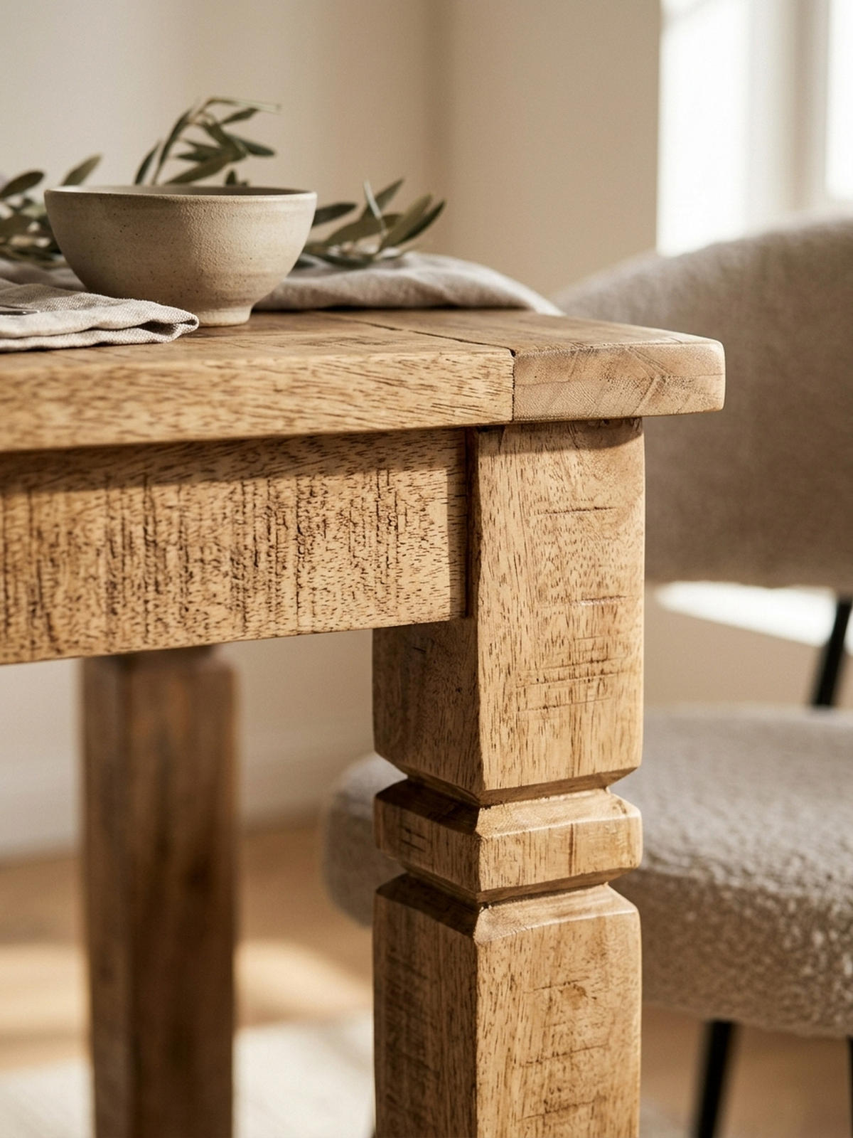ESSTISCH Massivholz Quadratisch Landhausstil DIANA, Braun 80x80x76 cm - Braun, Holz (80/80/76cm) - KADIMA DESIGN