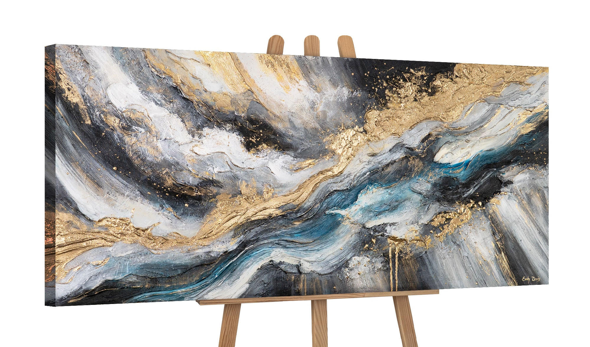 GEMÄLDE Weg der Elemente auf Keilrahmen 115x50 cm - Multicolor, Holz (115/50cm) - YS-art gallery
