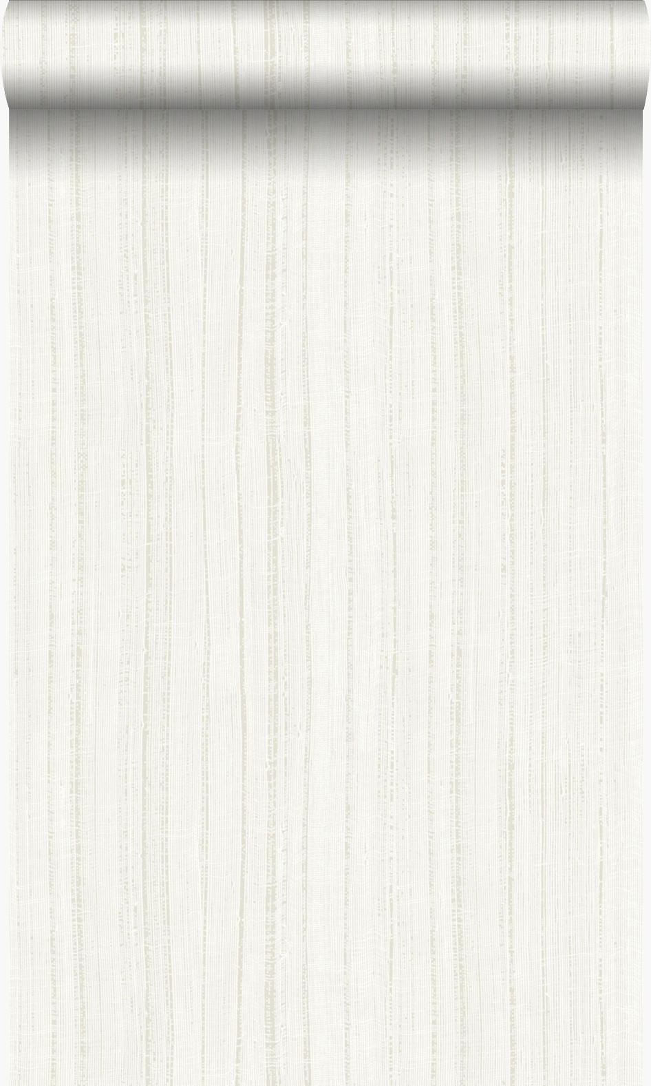TAPETE feine unregelmäßige Streifen mit Sandstruktur 53 cm x 10.05 m - Weiß, Papier (53/1000cm) - Origin Wallcoverings