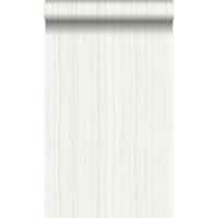 TAPETE feine unregelmäßige Streifen mit Sandstruktur 53 cm x 10.05 m - Weiß, Papier (53/1000cm) - Origin Wallcoverings