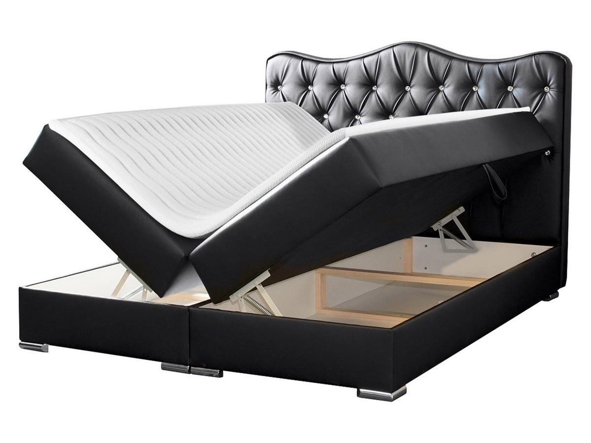 BOXBETT Sultan - Rot, Holz (140/200cm) - MIRJAN24